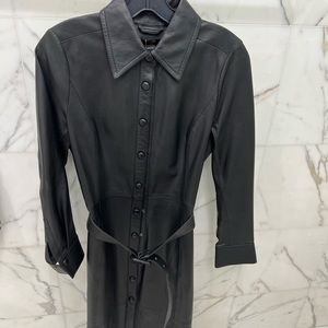 Seventy Venezia Leather Midi Dress